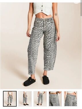 KanCan Leopard Print Jeans